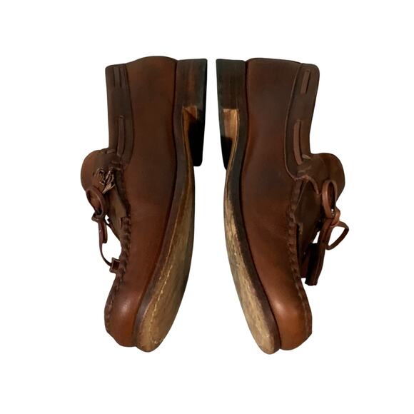 Allen Edmunds Brown Leather Kiltie Loafers Mens 10 D USA - Picture 3 of 10